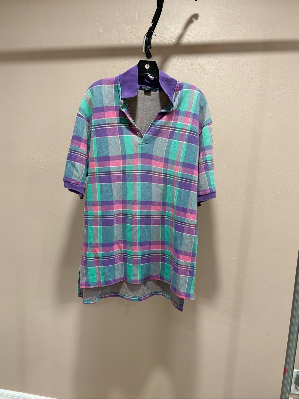 Box#1  90s Single Stitch Polo Ralph Lauren Colorful Short Sleeve Polo Shirt L
